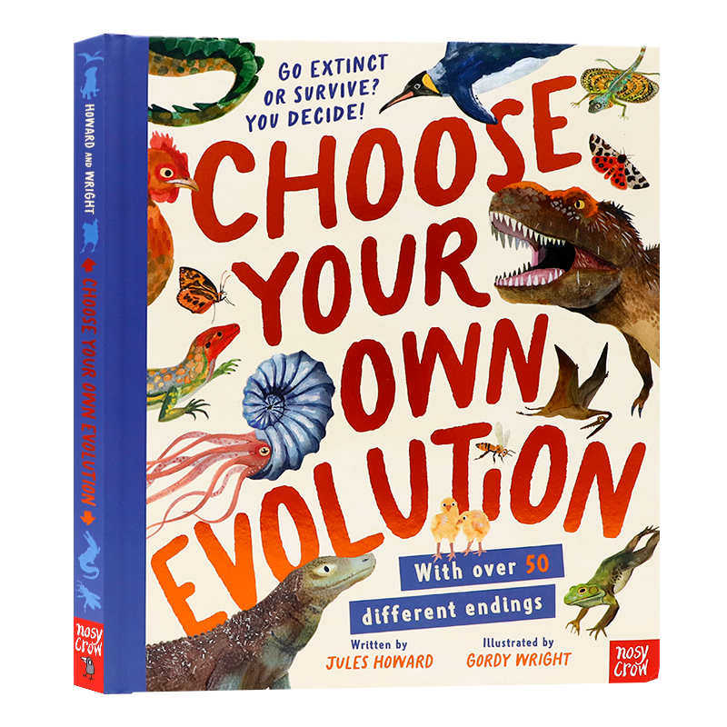 选择你的进化灭绝还是生存由你决定英文原版 Choose Your Own Evolution Go Extinct or Survive You Decide 儿童课外科普读物精装