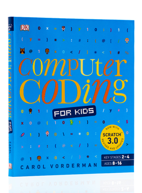 DK儿童计算机编码编程视觉指南 英文原版Computer Coding for Kids 0基础学电脑编程指导绘本 少儿科普百科读物 DK经典百科书籍