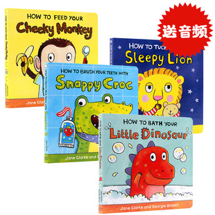 Your Dinosaur 幼儿生活自理系列4册套装 6岁儿童生活习惯养成 How Little 英文原版 Bath 绘本how