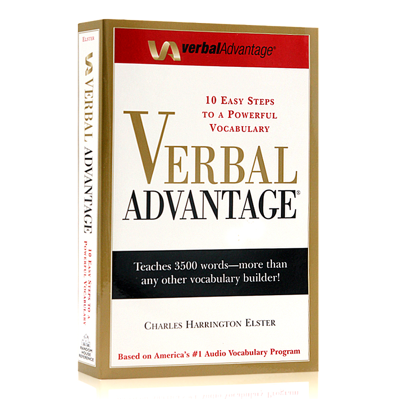 言语优势英文原版 Verbal Advantage 具有强大词汇量的十个简单步骤英语词汇单词学习书 GRE出国考试工具书英英词典进口书籍英文版