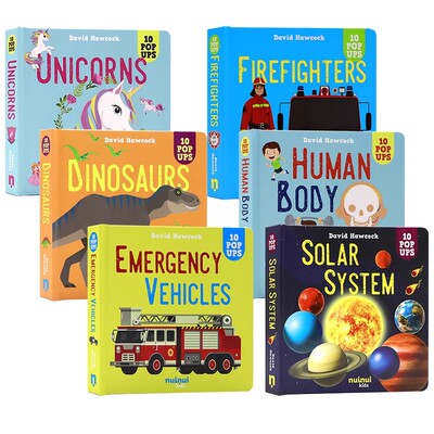 弹出式立体书6册英文原版绘本