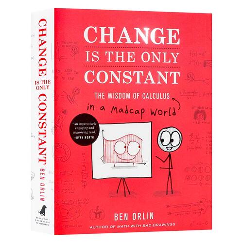 欢乐数学系列微积分的智慧 英文原版 Change Is the Only Constant 变化是永远的常数 英语读物精装  Ben Orlin 数学故事 微积分