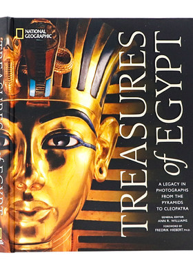 埃及的珍宝 英文原版百科 Treasures of Egypt 精选国家地理档案 图坦卡蒙墓100周年收藏版 带你走进神秘埃及记录惊人考古发现精装