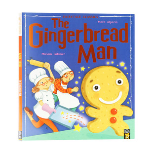 Gingerbread Little Press出版 The 绘本 Mara 童话故事绘本 小老虎经典 英文原版 Tiger Alperin著 Man 姜饼人 儿童启蒙故事书