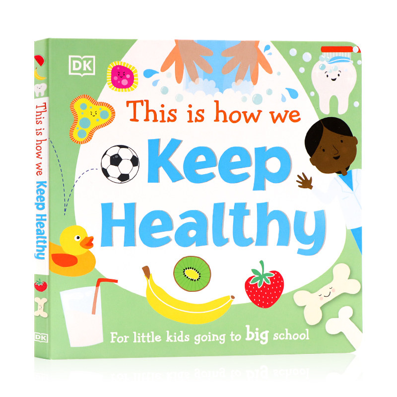 dk英文原版绘本 this is how we keep healthy这就是我们如何保持健康