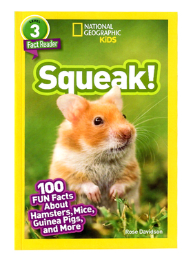 National Geographic Readers level 3 Squeak! 啮齿动物 英文原版绘本 美国国家地理分级阅读读物全彩版儿童科普百科书Kids