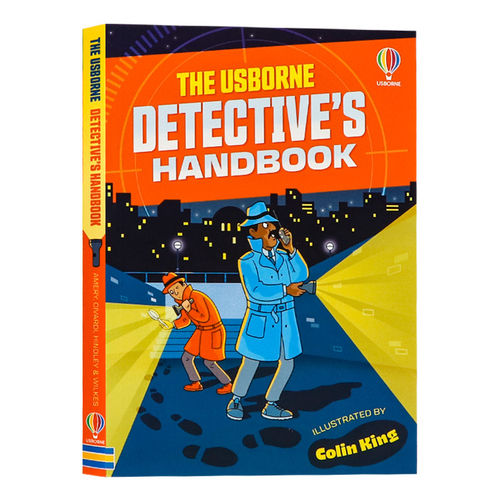 尤斯伯恩侦探手册 英文原版 The Usborne Detective's Handbook 儿童逻辑思维观察力训练 侦探科普漫画 小学生英语课外阅读益智书