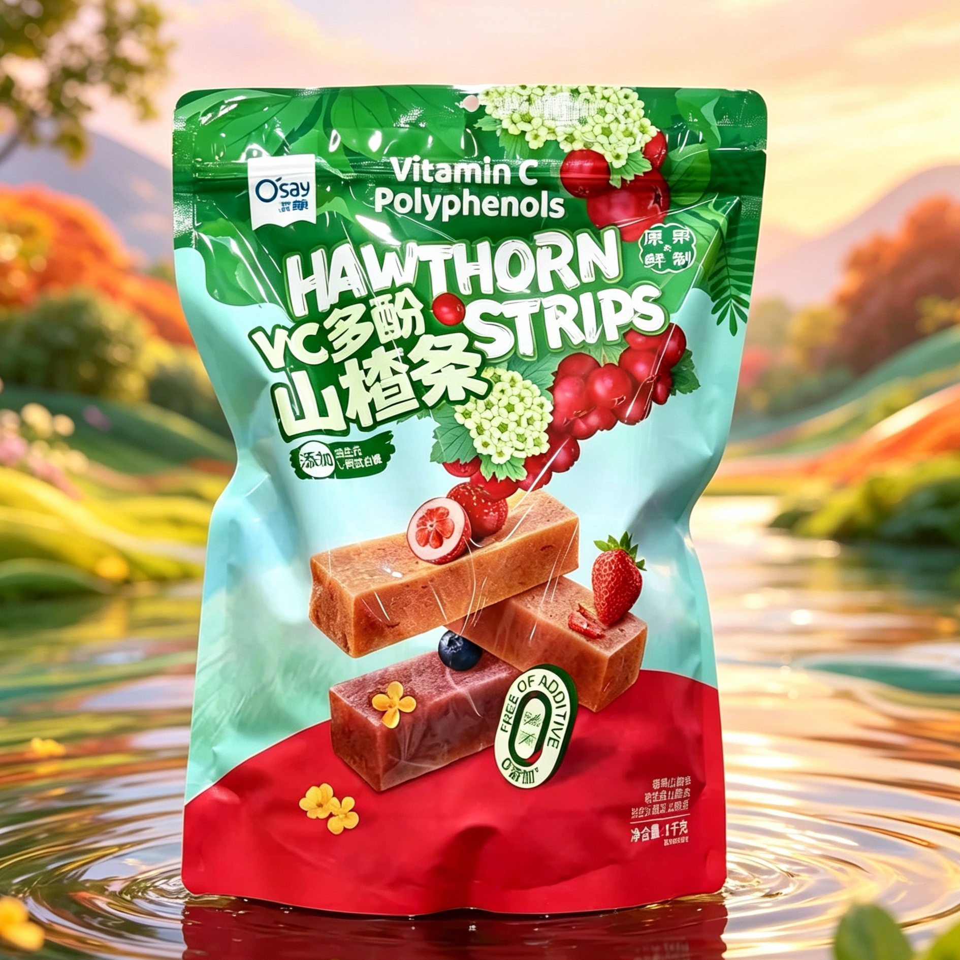 山姆VC多酚山楂条鲜果打浆天然果味清爽解腻口感软糯会员超市代购