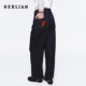 HERLIAN 子 绣蝴蝶结休闲裤 2025年新品 女士宽松阔腿牛仔裤