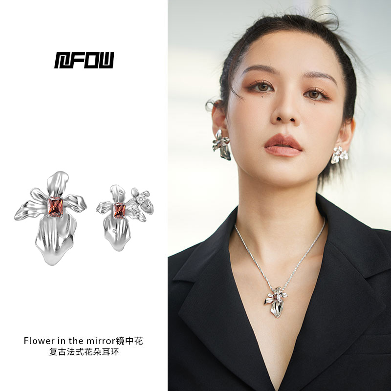 mfow小众原创设计大花耳环