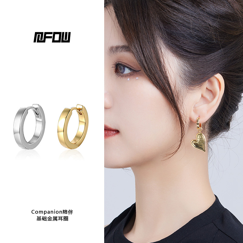 mfow原创镀金女简约耳环