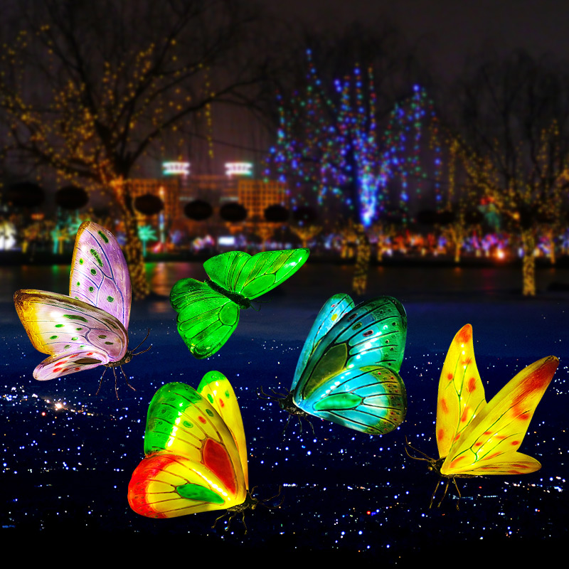 仿真蝴蝶雕塑玻璃钢摆件