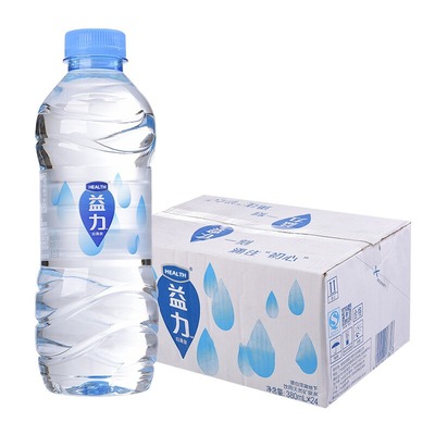 益力饮用天然矿泉水 380ml*24小瓶 企业定制LOGO广告