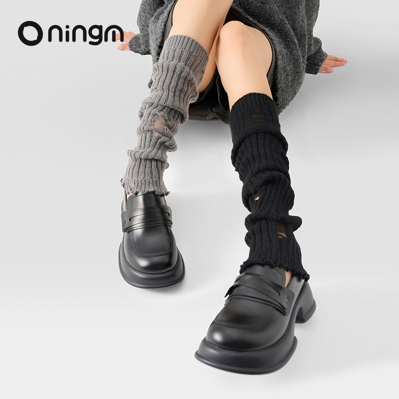 柠萌少女韩系少女破洞堆堆袜套