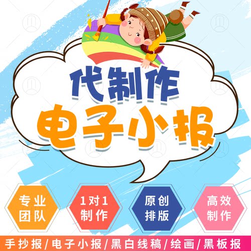 电子小报制作手抄报代画板报设计