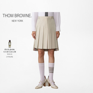 [早春新品]THOM BROWNE 2026新品女士棉质西装百褶半裙
