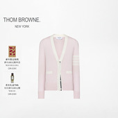 女士2025秋冬美利奴羊毛四条纹轻薄开衫 BROWNE 6期免息 THOM