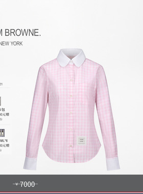 [春夏优惠]THOM BROWNE经典长袖圆领衬衫