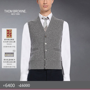 男士 BROWNE THOM 羊绒针织V领背心 秋冬优惠