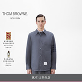 四条纹法兰绒羊毛衬衫 夹克外套 BROWNE 男士 12期免息 THOM