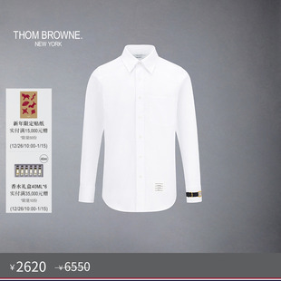 BROWNE THOM 男士 袖 衬衫 口手表图案饰棉质直筒长袖 秋冬优惠