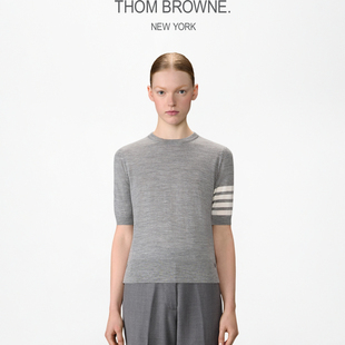 THOM BROWNE 女士2025春夏羊毛四条纹套头衫
