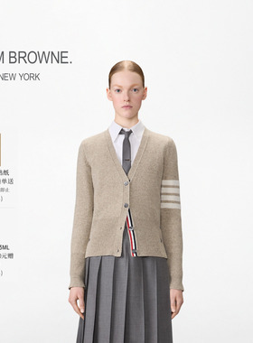 [6期免息][秋冬新品]THOM BROWNE女士经典四条纹羊毛开衫