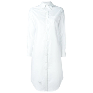 [12期免息]THOM BROWNE 女士棉牛津布衬衫裙连衣裙