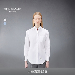 府綢純棉長袖 白襯衫 女士經典 BROWNE 趣味定制 THOM