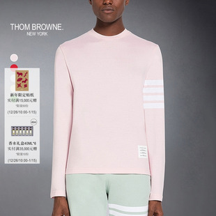 6期免息 四条纹棉质长袖 THOM 男女同款 T恤 BROWNE