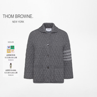 BROWNE女士菱格绗缝四条纹青果领外套 THOM 早春新品