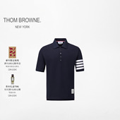 BROWNE 男女同款 四条纹棉质短袖 THOM POLO衫