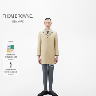 小方领中长款 男女同款 风衣大衣外套 BROWNE THOM
