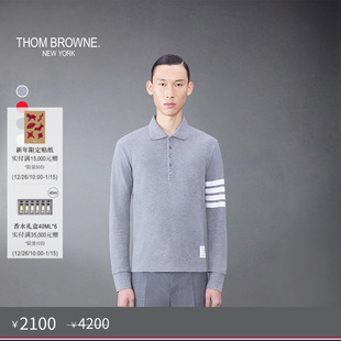 BROWNE THOM 男士 2003印花四条纹长袖 T恤 POLO衫 五折优惠