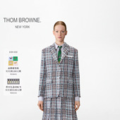 12期免息 女士格纹粗花呢西装 THOM 新品 外套 BROWNE冬季