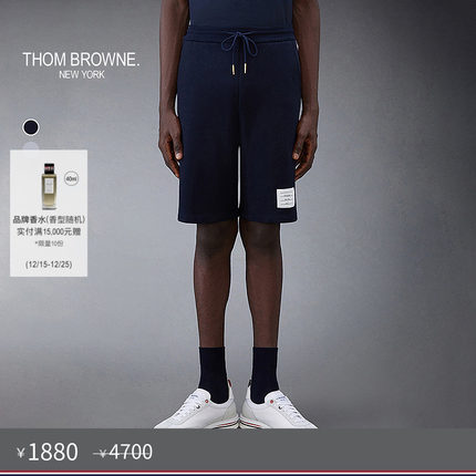 [秋冬优惠]THOM BROWNE 男士棉质条纹宽松运动短裤休闲裤卫裤