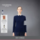12期免息 THOM BROWNE 女士四条纹针织衫 毛衣套头衫