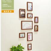 影楼照片墙9框创意组合竖形相片墙楼梯玄关餐厅相框墙组合