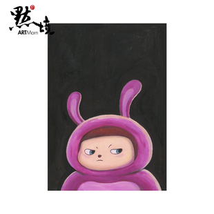 unhappy限量10版 happy 画艺术家亲笔签名 when 默境李西西I