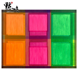 饰油画 No.22亲笔签名抽象装 默境林子豪原作布面综合材料现世 光