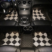 汽车丝圈脚垫主驾驶单片通用女卡通可爱车内地毯地垫保护垫车垫子