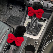蝴蝶结汽车手刹档把套可爱通用型排挡套档位保护套车内装 女 饰套装