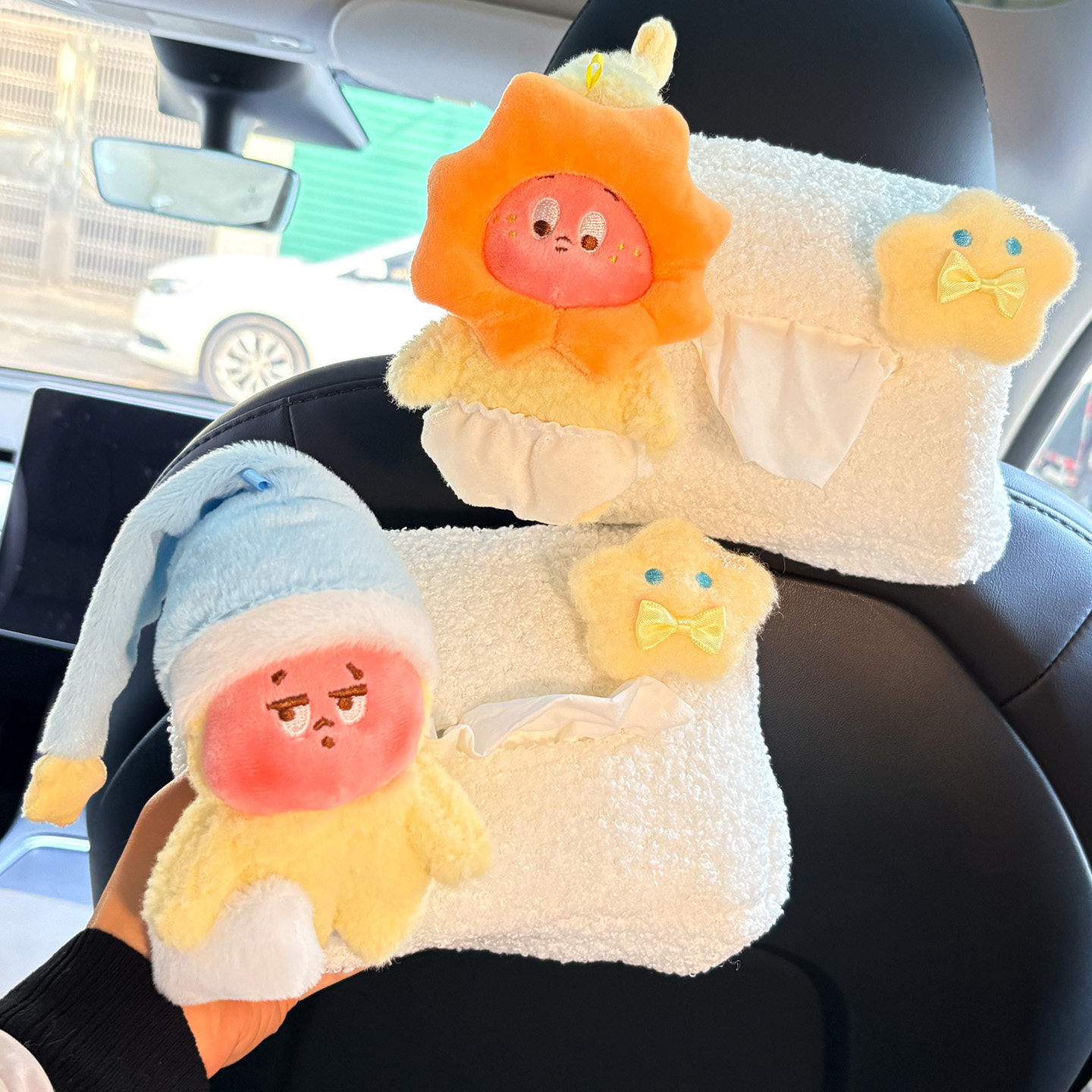 星星人车载纸巾盒纸抽盒车内装饰可爱挂式抽纸袋汽车用品载通用女,汽车用品/电子/清洗/改装,车用纸巾盒/套,淘宝优惠券,粉丝福利购,淘宝优惠卷