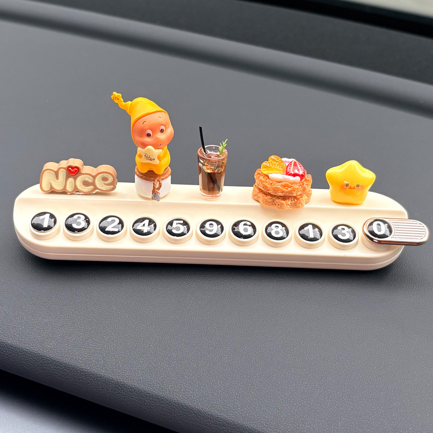 可爱星星人汽车临时停车号码牌挪车卡电话牌2026新款网红女生摆件,汽车用品/电子/清洗/改装,停车号码牌,淘宝优惠券,粉丝福利购,淘宝优惠卷