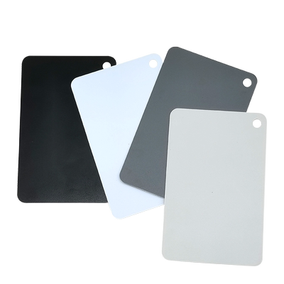 18度灰卡白平衡四色标准校色卡相机cmyk配色卡样板摄影rgb还原色彩工具拍照lab调色黑白色阶卡塑料比色卡样本