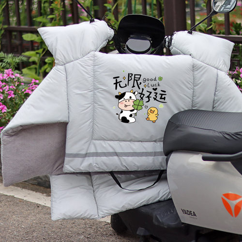 电动三轮车挡风被冬季加绒加厚防水加大冬款防风被挡风新型挡风衣