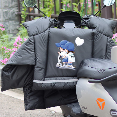 双面防水 加厚防雨 冬季电动车挡风被2026新款加绒加大冬款电瓶车