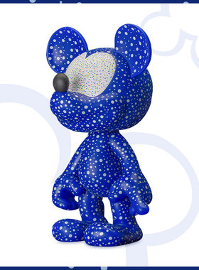 drivepro直营Leblon Delienne米奇老鼠蓝白点卡通艺术摆件限量888