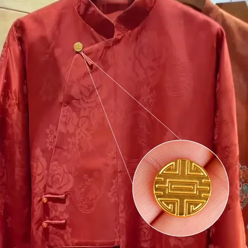 喜字祥云寿字手缝扣古法金属双喜旗袍扣中式国风服饰纽扣汉服扣子