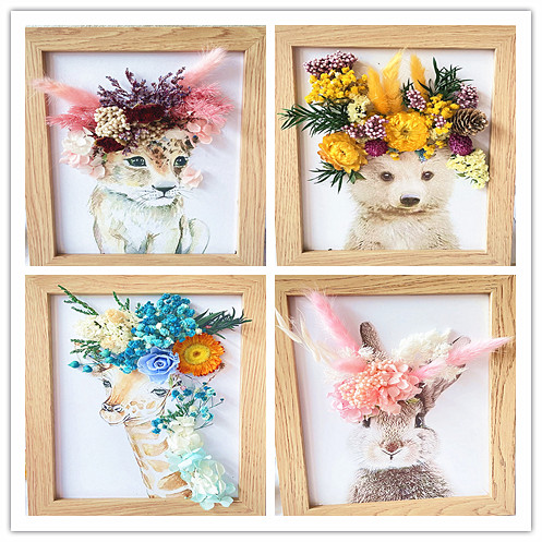 永生花DIY立体相框干花贴画材料包手工活动套创意沙龙餐装饰摆台,鲜花速递/花卉仿真/绿植园艺,干花,淘宝优惠券,粉丝福利购,淘宝优惠卷